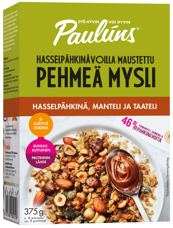 Pehmeä mysli -pakkaus